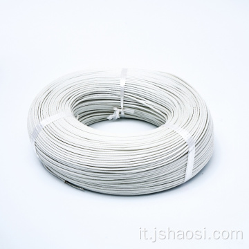 Resistenza alla temperatura ad alta temperatura filo bianco-silicone